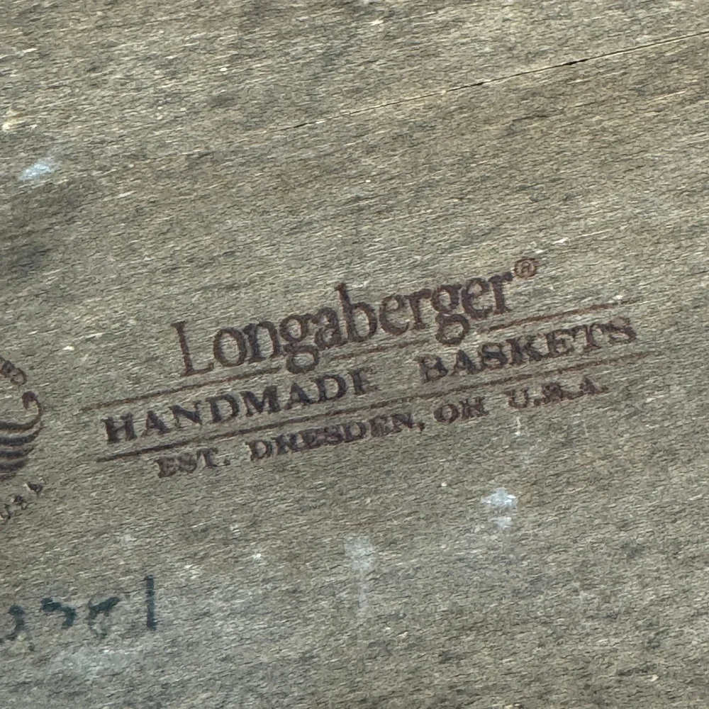 Longaberger handmade basket